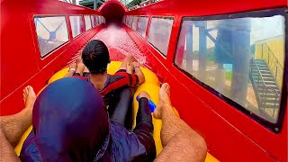 Epic Water Coaster Ride at Wahoo Waterworld Bandung Indonesia [upl. by Ecirrehs]