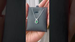 Water drop green emerald pendant Jade☎✉ whatsapp：86 18128763650🌐👉 httpsoasisjadecom [upl. by Rovaert]