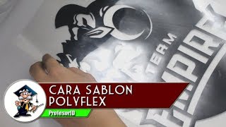 Cara Sablon Menggunakan Kertas Transfer Paper polyflex [upl. by Regazzi]