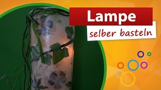 Lampe selber basteln  Bastelidee trendmarkt24 [upl. by Iidnarb]