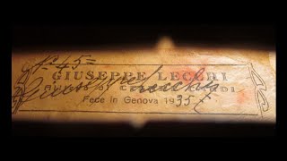 Giuseppe Bernardo Lecchi  Genoese Luthier Violin Photos Tarisio [upl. by Roldan777]