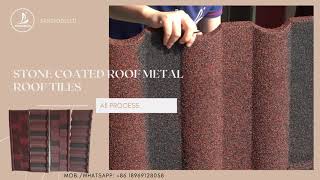 What is stone coated metal roof tiles production process [upl. by Mccafferty945]