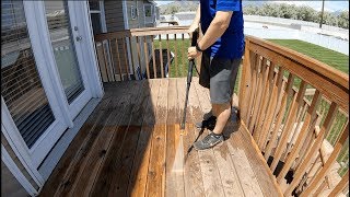 Pressure Washing and ReSealing my Deck [upl. by Rosemonde]