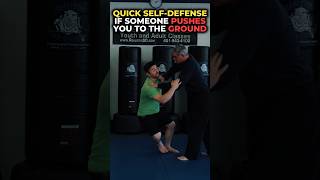 Self defense technique if someone pushes you to the ground selfedefense selfdefensetechniques [upl. by Schulz]