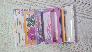 🔴LIVE turning a ONE SHEET WONDER into a BIRTHDAY BOOK CARD luxurycard  artfulstampin [upl. by Selym594]