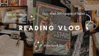 reading vlog ☁️🐌 starting babel a mini book haul cozy mornings filled with tea [upl. by Nama86]