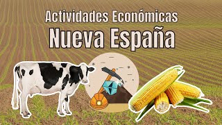 Actividades Económicas de la Nueva España Agricultura Minería Ganadería y Comercio [upl. by Lacey]