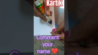 Kartik ❤️ name decoration ❤️nameart calligraphy [upl. by Charisse]