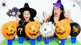 PROVANDO DOCES DE HALLOWEEN COM BALÕES SURPRESA ★ Bexigas Misteriosas de Dia das Bruxas com Mamãe [upl. by Sordnaxela153]