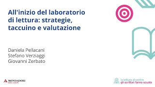 Allinizio del laboratorio di lettura strategie taccuino e valutazione [upl. by Ayimat]