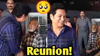 Sachin Tendulkar and Vinod kambli Emotional Reunion  Vinod kambli Story [upl. by Ailemrac247]