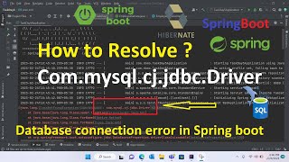 CommysqlcjjdbcDriver error ClassNotFound  Cannot load driver class commysqlcjjdbcDriver [upl. by Ellenar310]