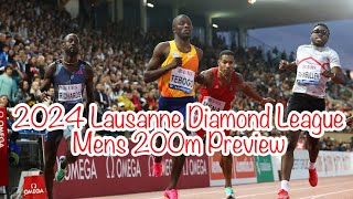 Lausanne Diamond League Men’s 200m Preview  Tebogo vs Fred Kerley vs Jereem Richards [upl. by Atsirtal]