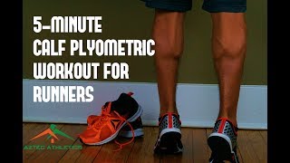 5MINUTE CALF PLYOMETRIC WORKOUT FOR RUNNERS✔ [upl. by Nahpets]