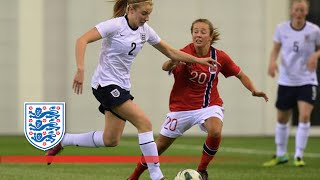 England Women’s U19s controversial penalty decision against Norway  Goals amp Highlights [upl. by Yesdnyl]