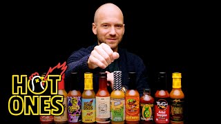 Sean Evans Reveals the Season 25 Hot Sauce Lineup  Hot Ones [upl. by Enitsuj]