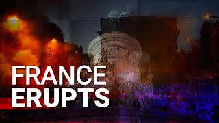 FRANCE ERUPTS Left threaten democracy amid Marine Le Pens election victory [upl. by Rammus]