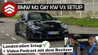 BMW M2 G87 Gewindefahrwerk KW V3 vermessen amp eingestellt Kundenreaktion im Videocast  cultwerk [upl. by Ahsar]