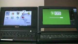 Asus Eee PC vs Everex Cloudbook [upl. by Enerod]