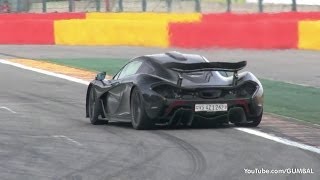 McLaren P1  FLATOUT on the Track [upl. by Gurevich]