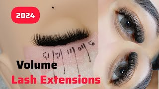 2024 Volume Eyelash Extensions Tutorial for Beginners  Master Eyelash Extensions 101 Guide [upl. by Centeno]