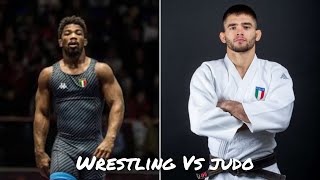 Elite JUDO VS WRESTLING  Frank Chamizo vs Manuel Lombardo SPARRING [upl. by Nelram]