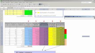 Darstellung der ABCAnalyse Lorenzkurve unter Excel [upl. by Yolande787]