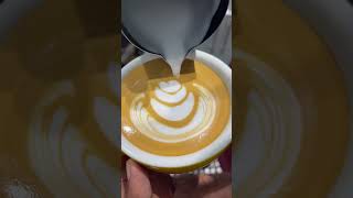 How to Make Leaf 🌿 Latte Art coffee coffeeart youtubeshorts shorts baristaali [upl. by Ettevad]