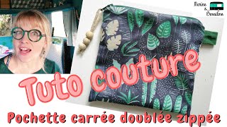 tuto couture pochette zippée doublée [upl. by Gordan]