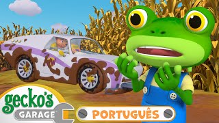 Bagunça lamacenta 😲  2 HORAS DE GARAGEM DO GECKO  Desenhos Animados em Português [upl. by Herr]