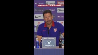 SIMEONE esquiva la GUERRA por los HORARIOS del ATLÉTICO DE MADRID vs REAL MADRID [upl. by Amek]