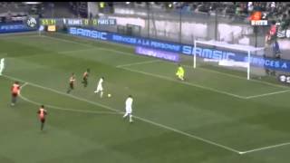 But de Jeremy Ménez  Rennes  PSG 01 [upl. by Lleryt]