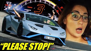 She Begged Me To Stop Lamborghini STO Huracant Nürburgring [upl. by Sivrad]