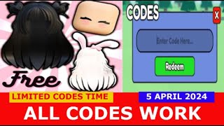 NEW CODES APRIL 5 2024 UGC DONT MOVE ROBLOX  LIMITED CODES TIME [upl. by Annmarie]