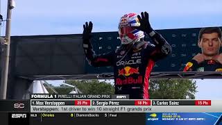 Max Verstappen wins 10th straight  2023 Italian Grand Prix  SportsCenter [upl. by Madancy813]