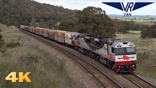 NSW Railways  Trains in the Goulburn Region Australian Trains in 4K [upl. by Doble23]