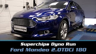 Superchips Dyno Run Ford Mondeo 20 TDCi 180PS [upl. by Maclay]