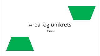 Areal og omkrets av trapes [upl. by Umeko]