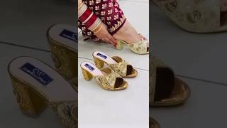 New collection 🔥👌bridal style sandel l 👠heelscollection fashion sandalstrending viral ytshorts [upl. by Arimahs]