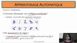 Apprentissage automatique 11  Concepts fondamentaux  motivation [upl. by Onafets]