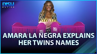 Amara La Negra Explains Her Twins Names [upl. by Bander]