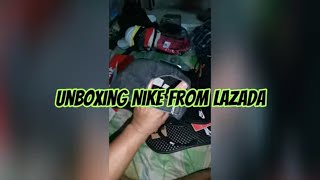 Unboxing Nike From Lazada Flagship Store  JCMaX [upl. by Kannry]