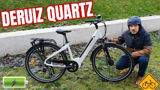 Das Deruiz Quartz City Ebike 28Zoll Pedelec mit Bafang Heckmotor im Test Review mit App und 48V [upl. by Alleciram]