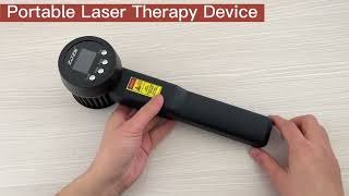 Handheld 5W 808nm 650nm Cold Laser Therapy Device Muscle Relax Back Neck Pain [upl. by Llerrut]