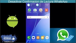 Desactivar Confirmacion de Lectura WhatsApp [upl. by Brawner287]