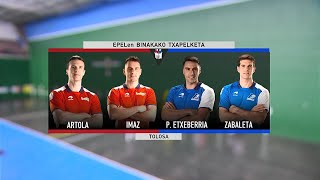 PILOTA 20231231 Binakako txapelketa ArtolaImaz  P EtxeberriaZabaleta [upl. by Katey]