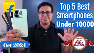 Top 5 Best Phones Under 10000 in October 2024 I Flipkart amp Amazon Sale 2024 [upl. by Cawley]