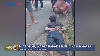 Bikin Onar Pria Mabuk Bersenjata Tajam Dihajar Warga Gunung Kidul Yogyakarta  LIP 2106 [upl. by Him]