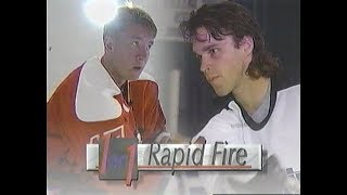 Luc Robitaille VS Jari Kurri in Fastest Shots competition 1994 [upl. by Eerahc]