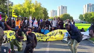 Sans papiers Chronopost de Derichebourg à lUniversité et Préfecture Créteil 11 Octobre 2024 [upl. by Hartmann660]